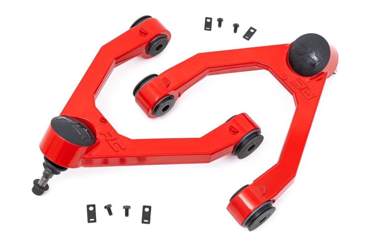Chevrolet Tahoe Upper Control Arms - Rough Country - Forged, 2-3 Inch Lift - Red - '95-'99